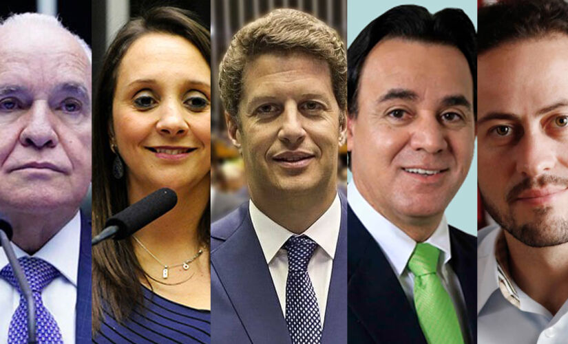 Gilberto Nascimento, Renata Abreu, Ricardo Salles, Adilson Barroso e Kiko Celeguim