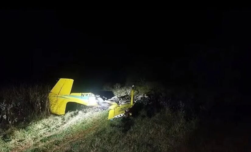 Aeronave caiu na área da Fazenda Barra Mansa, local onde ocorreram as gravações da novela Pantanal