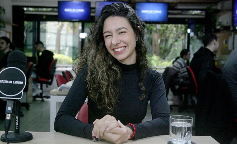 Bianca Witzel durante entrevista à Gazeta