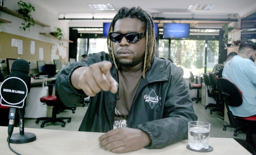 Big da Godoy durante entrevista na Gazeta de S.Paulo