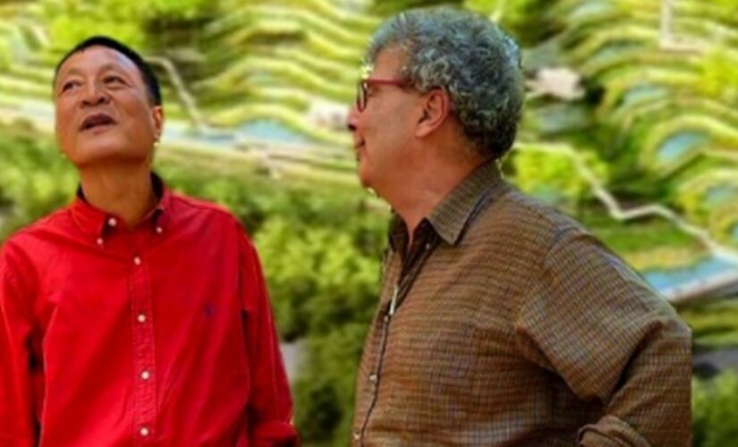 O arquiteto chinês ao lado de Bonduki, nesta semana
