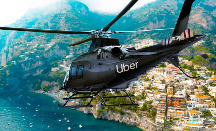 Usuários da Uber poderão reservar voos de helicóptero e hidroavião da Blade