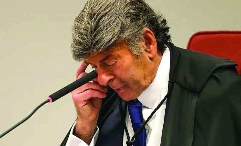 Ministro Luiz Fux durante sessão na Primeira Turma do Supremo Tribunal Federal (STF) 
