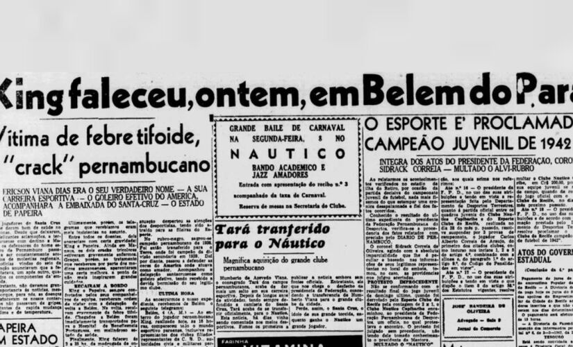 O goleiro King e o centroavante Papeira foram diagnosticados com febre tifoide