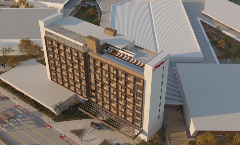 Hotel será integrado ao Serramar Shopping