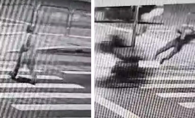 Após a colisão, os dois caíram e foram atropelados por veículos que vinham na sequência