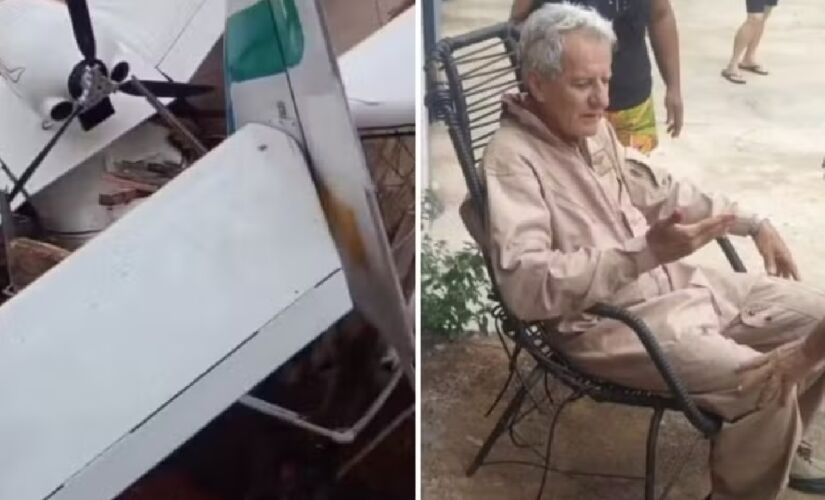 Corpo de Bombeiros contou que havia uma moradora no interior da casa no momento do acidente