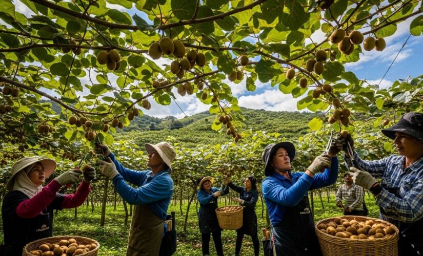 Cidade brasileira é terra do kiwi e tem produção supreendente todo ano