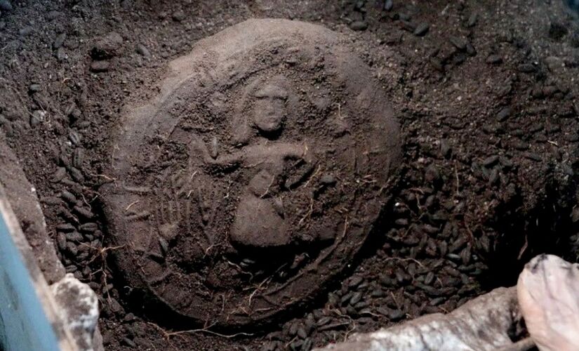 Outro aspecto que chamou a atenção dos arqueólogos foi a representação de Jesus como agricultor ou semeador
