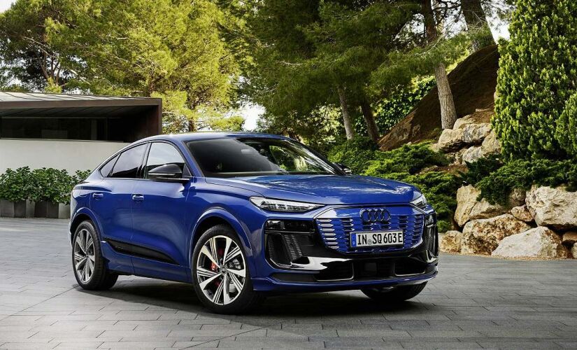 O SQ6 Sportback e-Tron utiliza a inovadora plataforma premium para veículos elétricos PPE