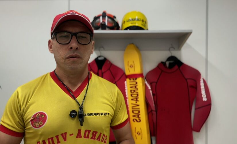 O porta-voz do GBMar, tenente Eduardo Campanhola, anunciou o saldo de ocorrências neste feriado no litoral de SP