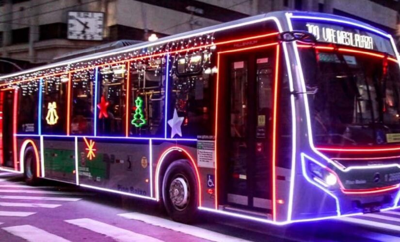 Ainda não foi informado oficialmente quais serão as linhas dos coletivos com temática natalina