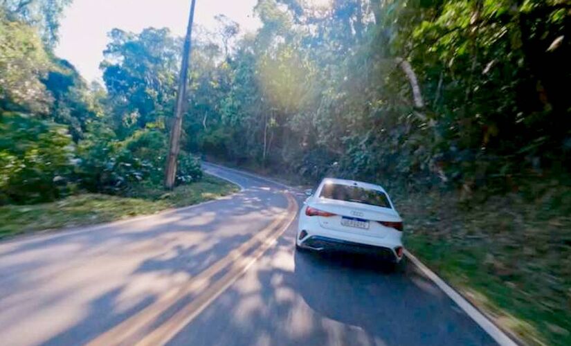 Em Mairiporã, o trecho, localizado na Rodovia Arão Sahm, 7370, foi reconhecido com 86,18% de similaridade