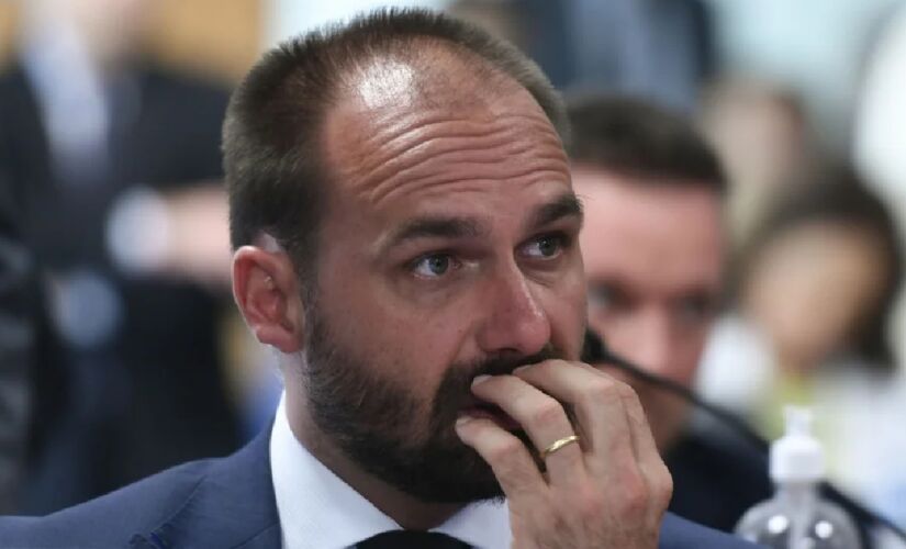 Eduardo Bolsonaro classificou o voto de Moraes como 'caça às bruxas'