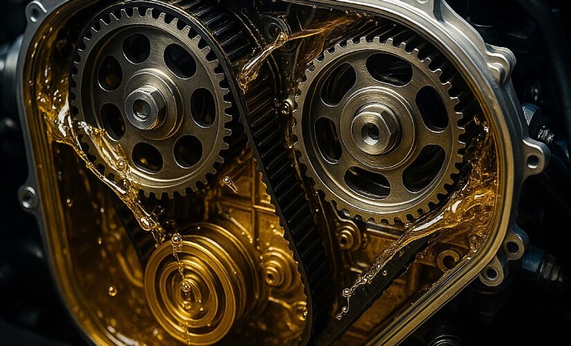 Peça opera imersa no lubrificante e depende dele para garantir eficiência e evitar desgaste prematuro