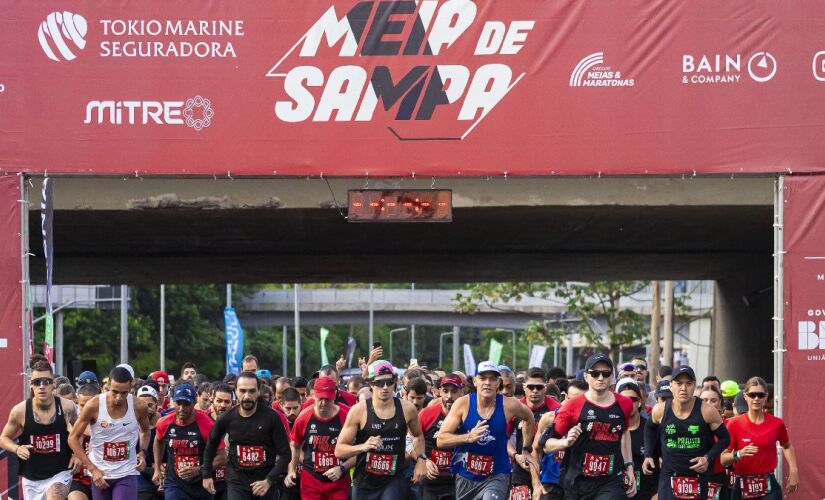 Santander Select Meia de Sampa 2025 possui largada e chegada na Marginal Pinheiros e arena montada no Parque do Povo