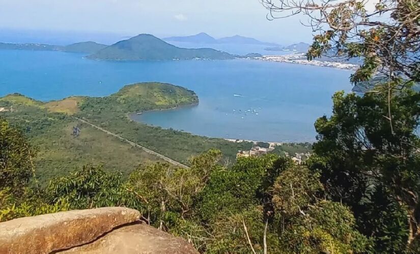 A trilha para acessar esse panorama é rápida, mas difícil