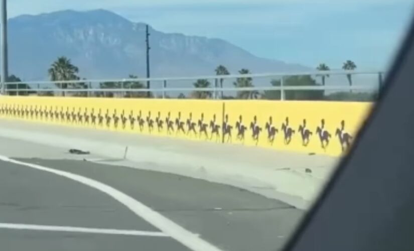 Ponte Fred Waring na cidade de Indio, na Califórnia, ganhou uma obra de arte interativa