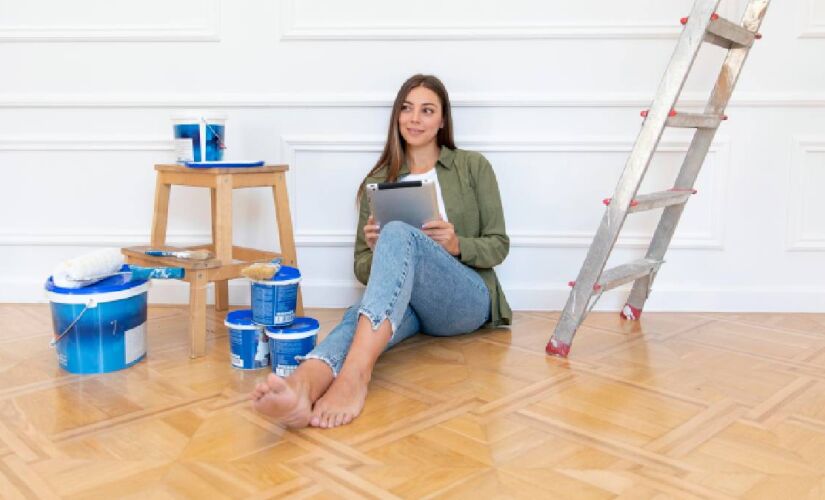 Tintas especiais permitem renovar o piso antigo com aparência de novo, sem precisar trocar o revestimento