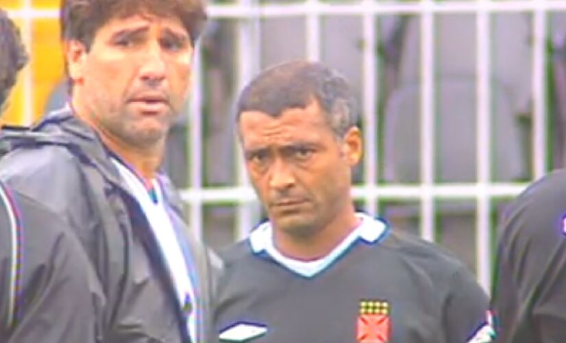 Renato Gaúcho e Romário pelo Vasco da Gama, em 2005