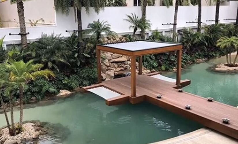 A propriedade encanta pela beleza