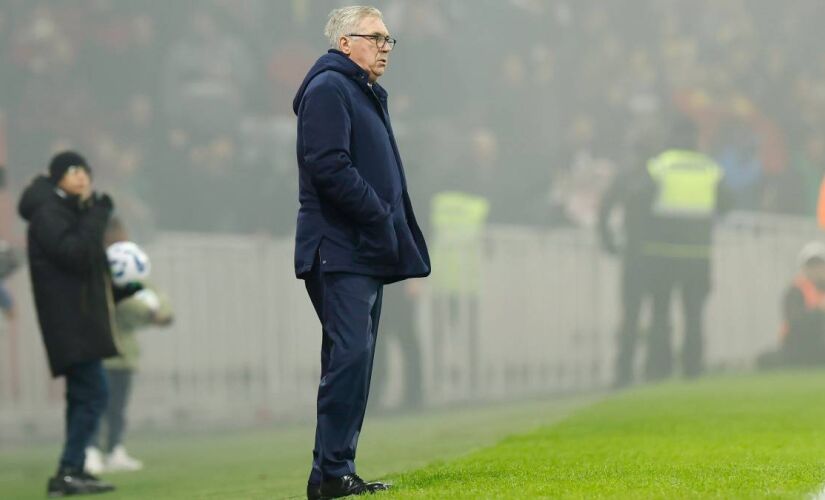 Equipe do técnico Carlo Ancelotti não inspirada confiança no supercomputador