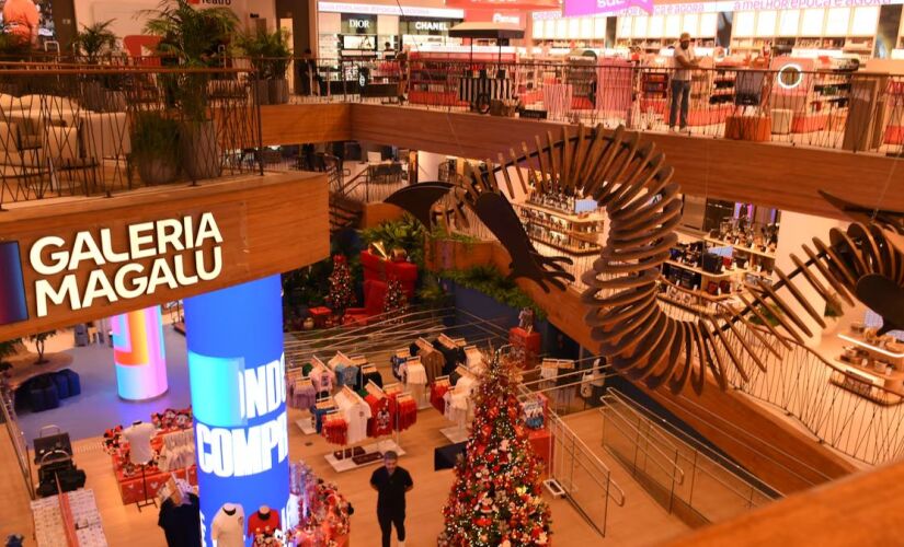 Galeria Magalu é a maior loja do grupo no Brasil