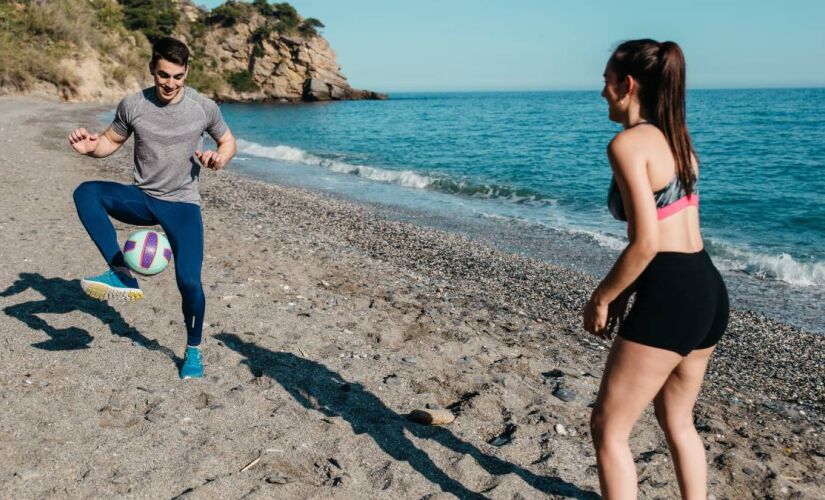 Para manter a orla organizada as práticas esportivas são proibidas em alguns horários