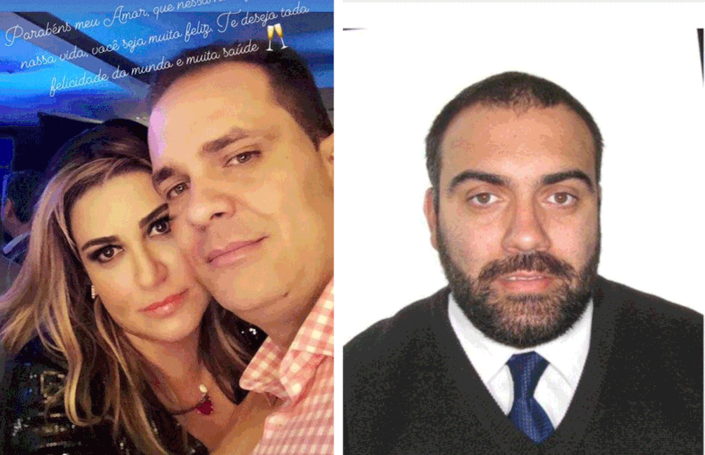 A empresária Anne Cipriano Frigo e o namorado Vitor Lúcio Jacinto; ao lado, o corretor de imóveis Carlos Alex Ribeiro de Sousa