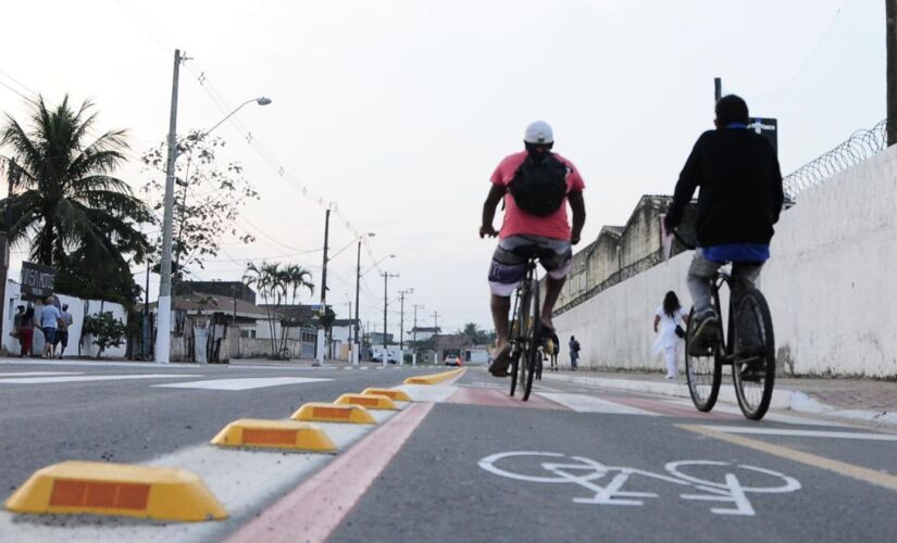 Com as obras de revitalização de vias no bairro Antártica, a Praia Grande ampliou a quantidade de espaço exclusivos para ciclistas