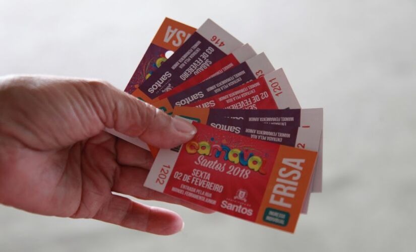 A venda de ingressos para os desfiles em Santos começa nesta quarta-feira, a partir das 9h, no Teatro Municipal Brás Cubas