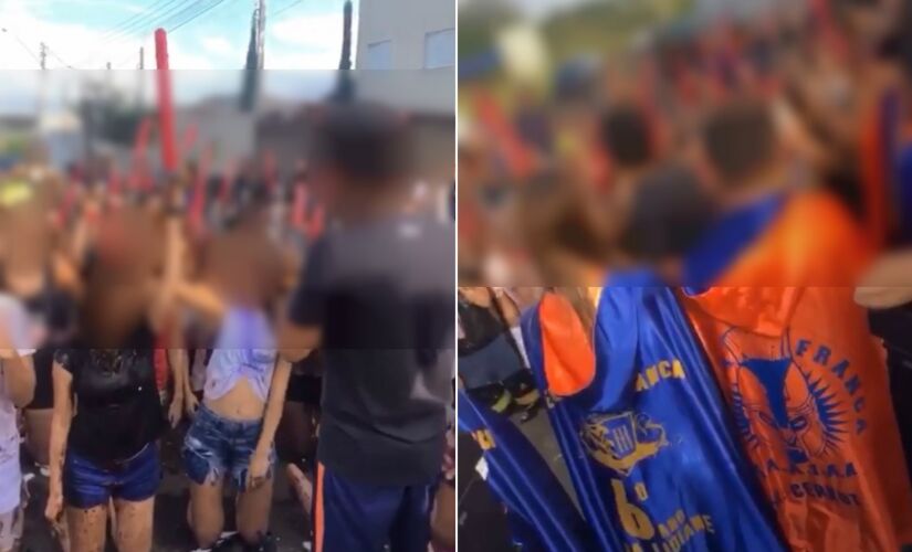 Em um dos trechos, as jovem ajoelhadas repetem a frase: "Juro solenemente nunca recusar uma tentativa de coito de um veterano"