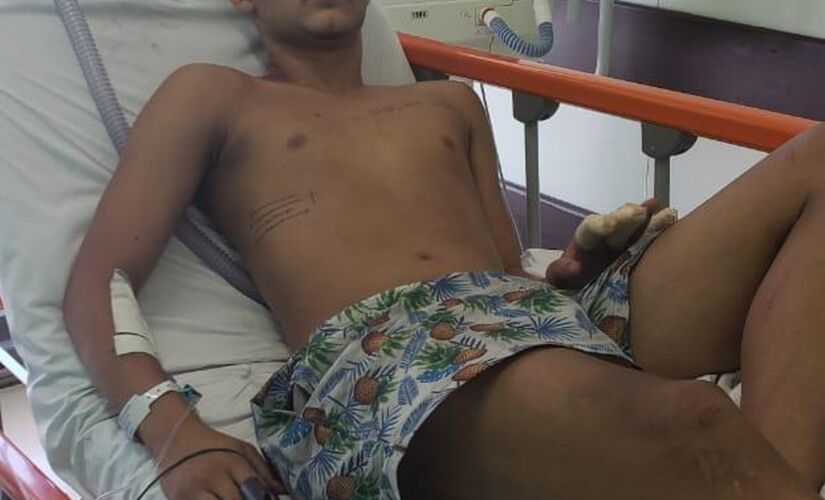 O jogador Cauan Emanuel, de 14 anos, deveria deixar ainda ontem o Hospital Vitória, na Barra da Tijuca, no Rio