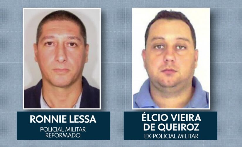 PM reformado Ronnie Lessa e ex-PM Élcio Queiroz foram presos pela morte de Marielle e Anderson