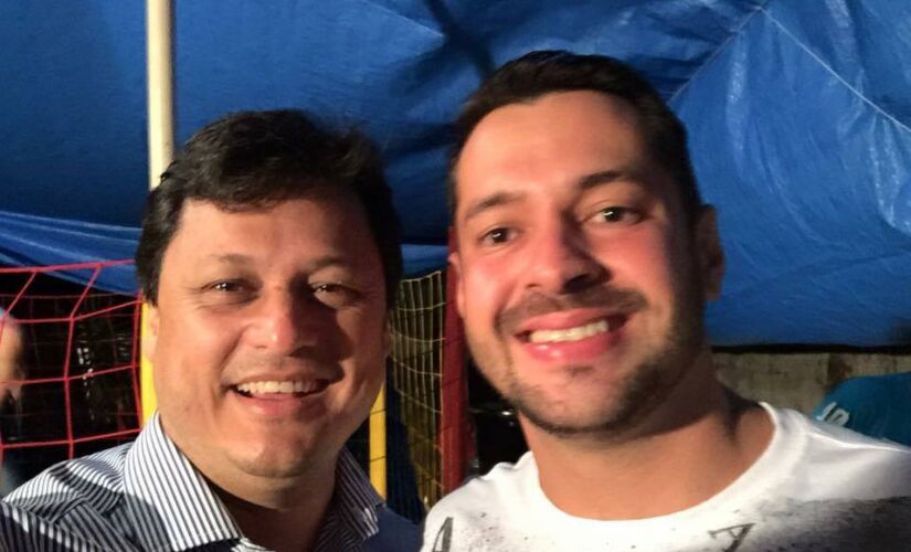 Delcio Sato ao lado do sobrinho Felipe Antônio, de 25 anos