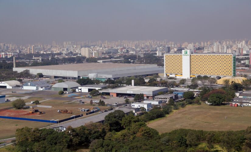 Vista aérea do Complexo  do Anhembi, na zona norte, que deve ser privatizado pela prefeitura