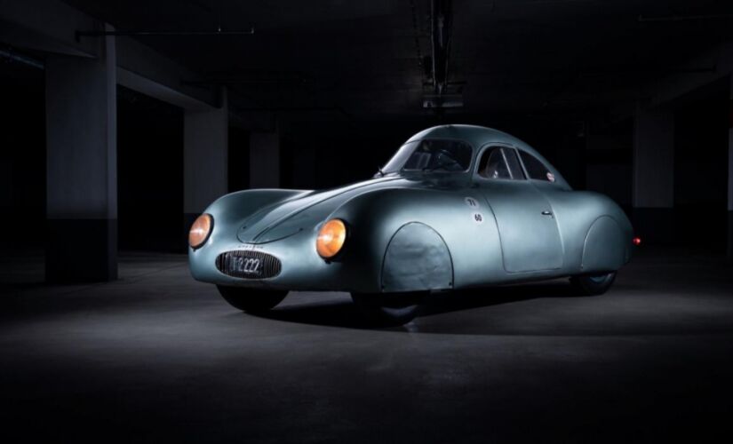 Considerado o pai de todos os modelos da Porche, o carro que vai a leilão usa o mesmo chassi, suspensão e motor do primeiro fusca