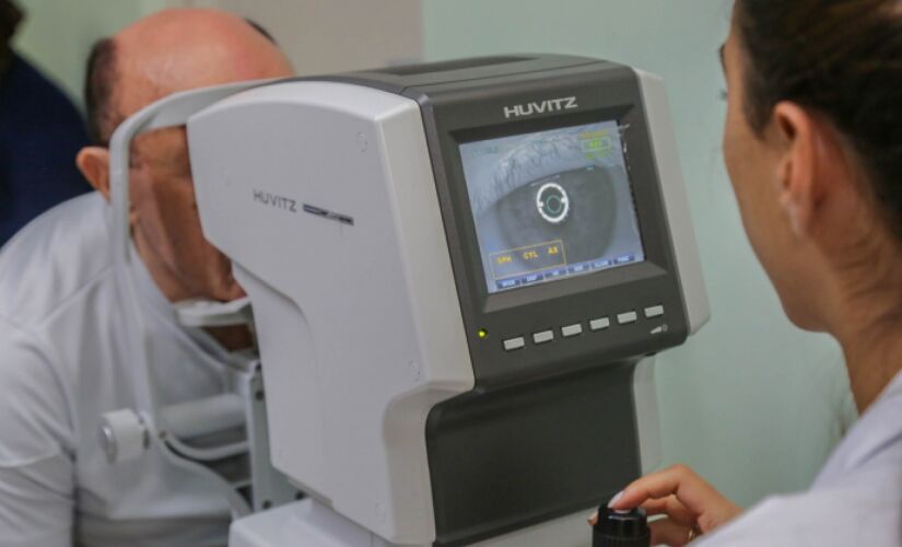 Entre os procedimentos estiveram exame de fundo de olho, capaz de identificar glaucoma e tumores 