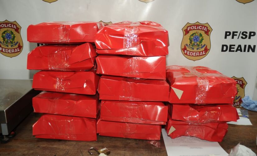 Entorpecente foi encontrado na bagagem do libanês; suspeito disse que não sabia o destino da droga