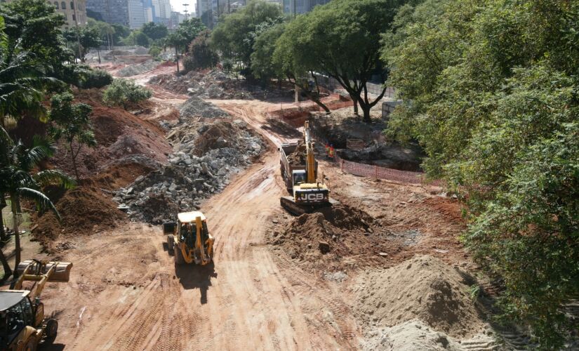 As obras no Vale do Anhangabaú devem ser entregues em junho de 2020 pela Prefeitura de SP
