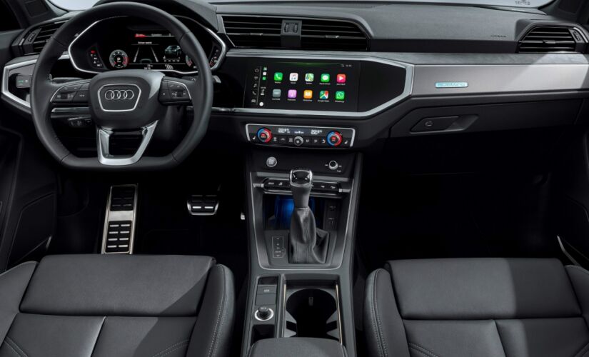 O interior do Q3 Sportback é espaçoso e modulável 