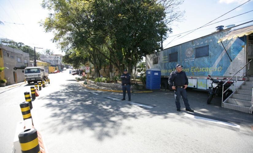 De acordo com a prefeitura, a base móvel no Jd.Monte Alegre dará espaço para uma base fixa 