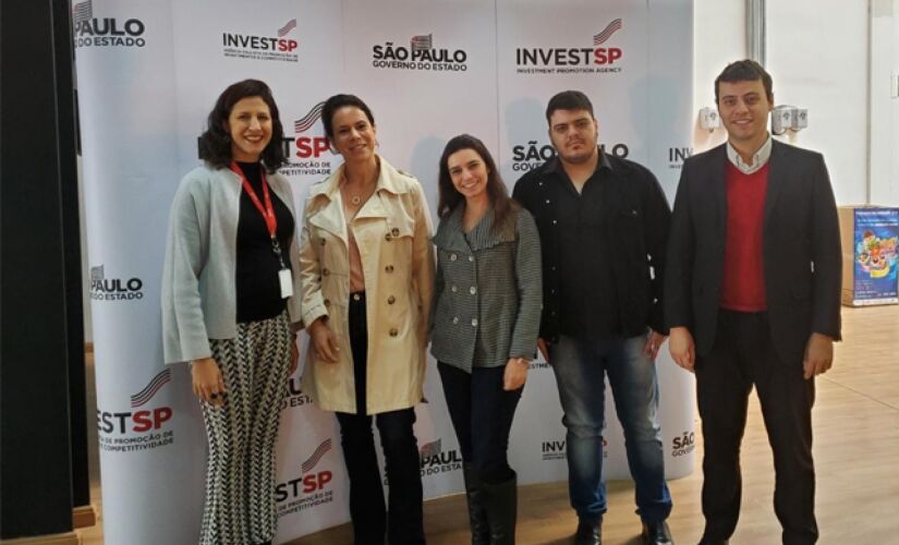 Representantes da cidade de Tietê participaram de uma reunião com o analista de investimentos da Investe São Paulo, na Capital 