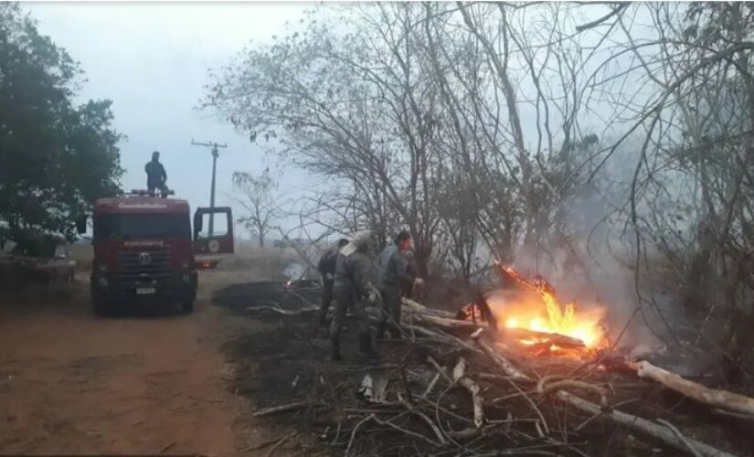 Chamas consumiram ao menos 3 mil hectares na reserva ambiental Foz do Aguapeí, em Castilho