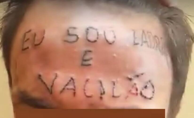 Em maio de 2017, o jovem teve a testa tatuada em São Bernardo do Campo, após roubar uma bicicleta