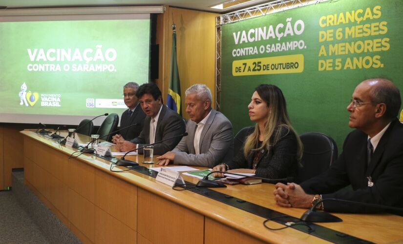  Ministério da Saúde durante coletiva sobre a campanha ontem