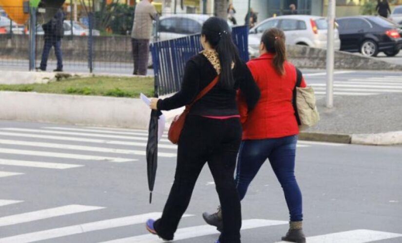 Frente fria no sul e sudeste
