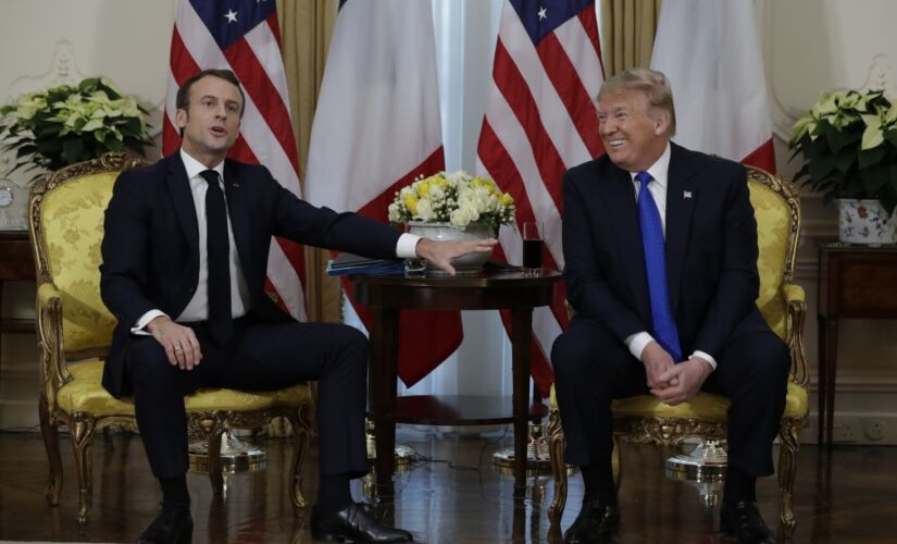 O presidente dos Estados Unidos, Donald Trump, e da França, Emmanuel Macron, protagonizaram um embate  neste terça-feira