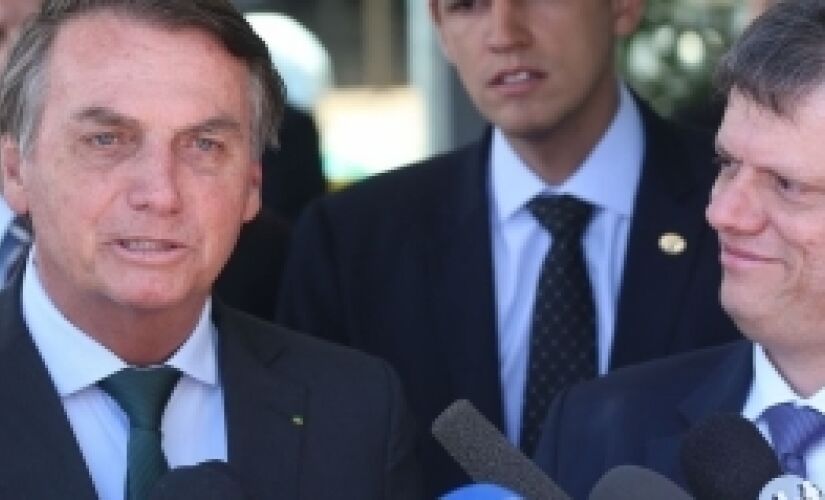 Jair Bolsonaro e Tarcísio Freitas