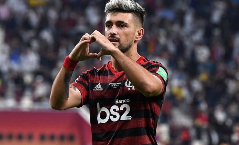 O uruguaio Arrascaeta fez o gol de empate do Flamengo